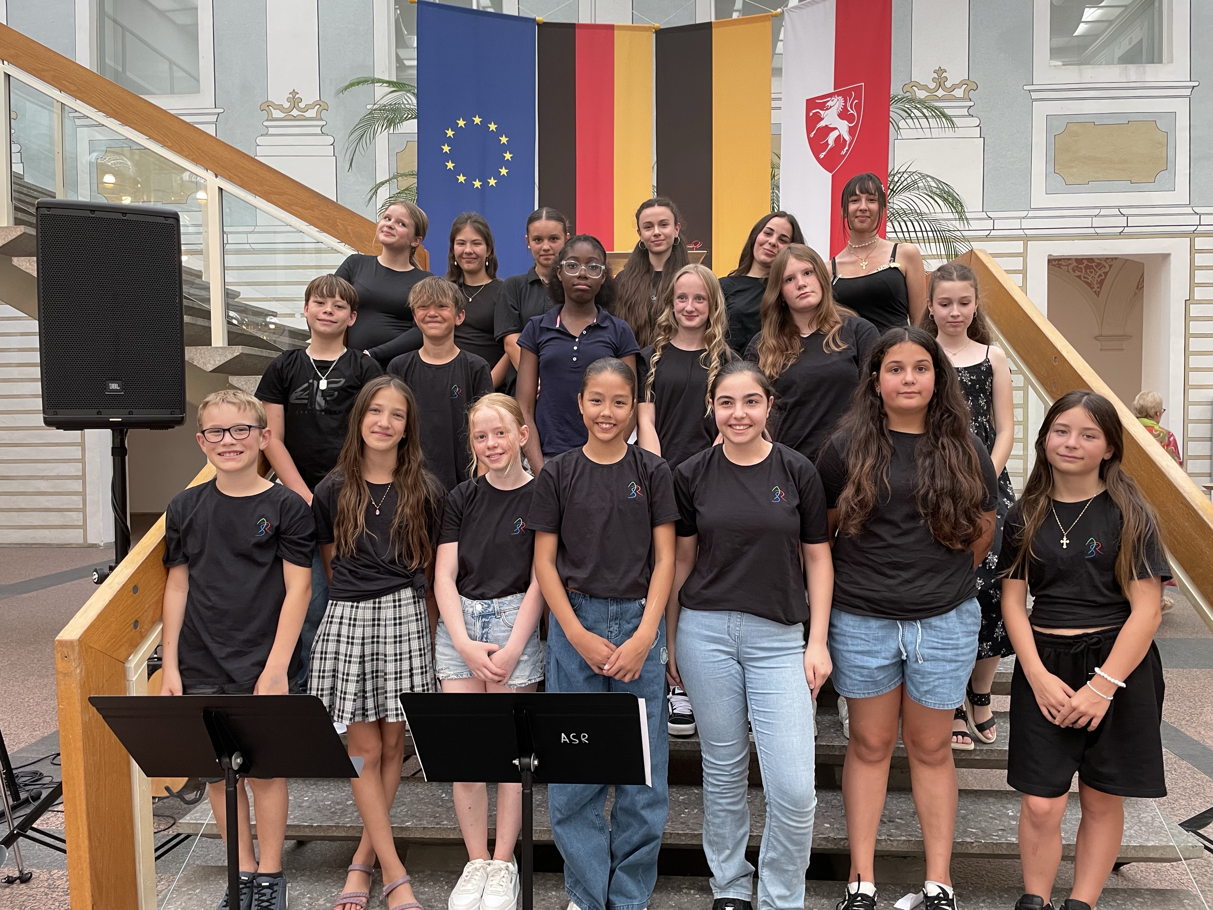 Auftritt beim offiziellen Schulchortage-Empfang
